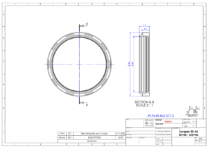 Bilstein amortisseurs - bague étanchéité (upper seal E4-B36-800A)